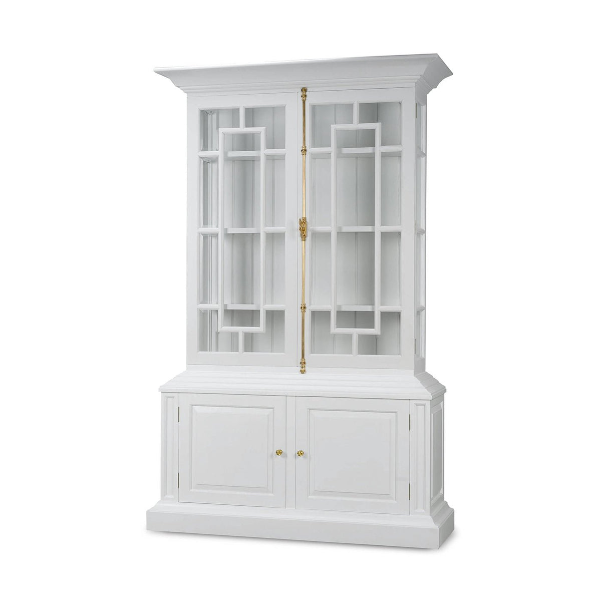 French White Display Cabinet - English Georgian America