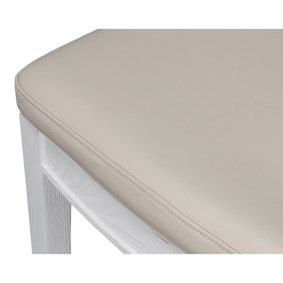 French White Painted Dining Chair - English Georgian America