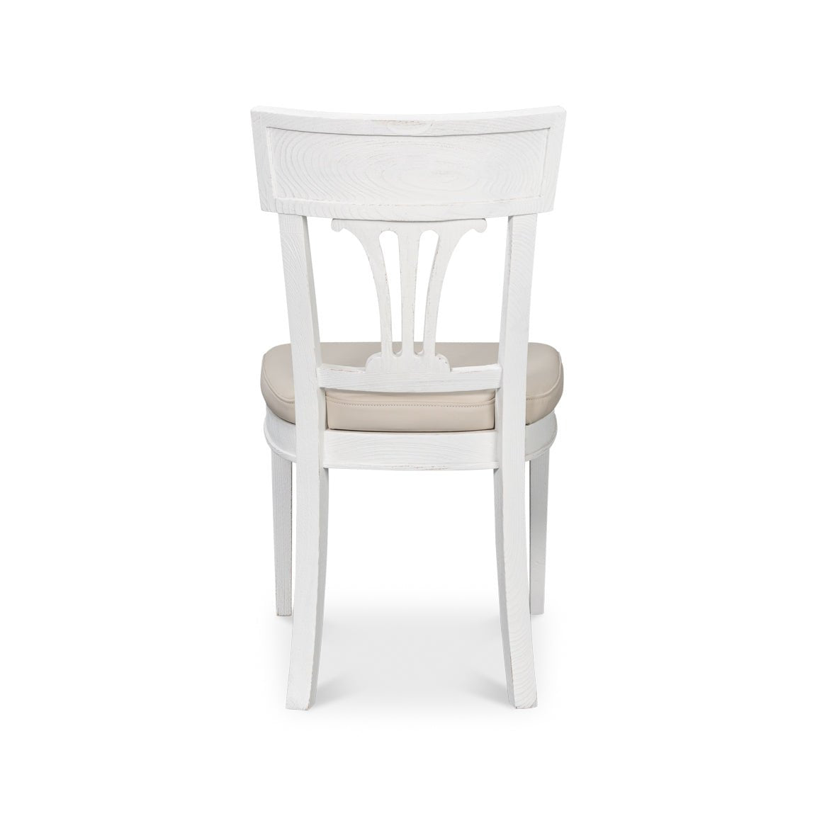 French White Painted Dining Chair - English Georgian America