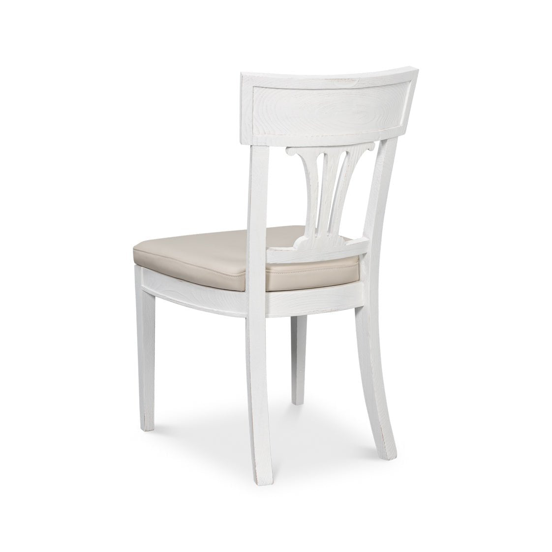 French White Painted Dining Chair - English Georgian America