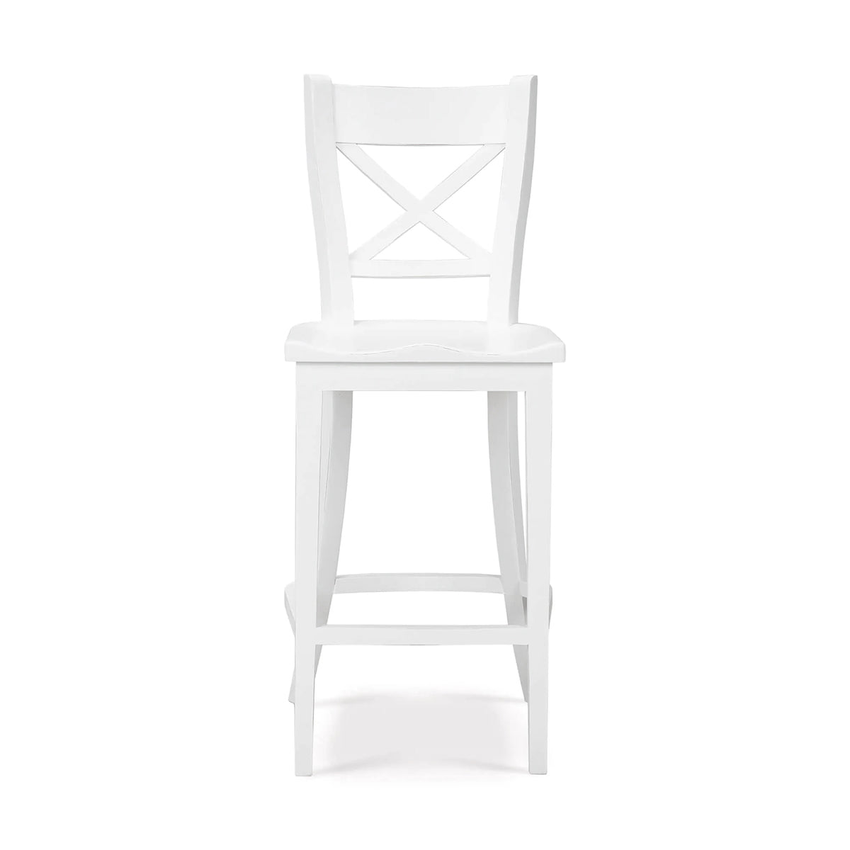 French White Rustic Bar Stool - English Georgian America