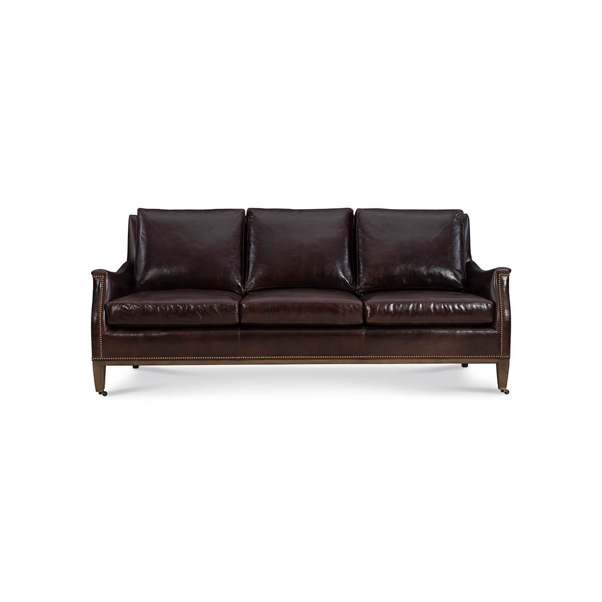Galvin Classic Leather Sofa - English Georgian America