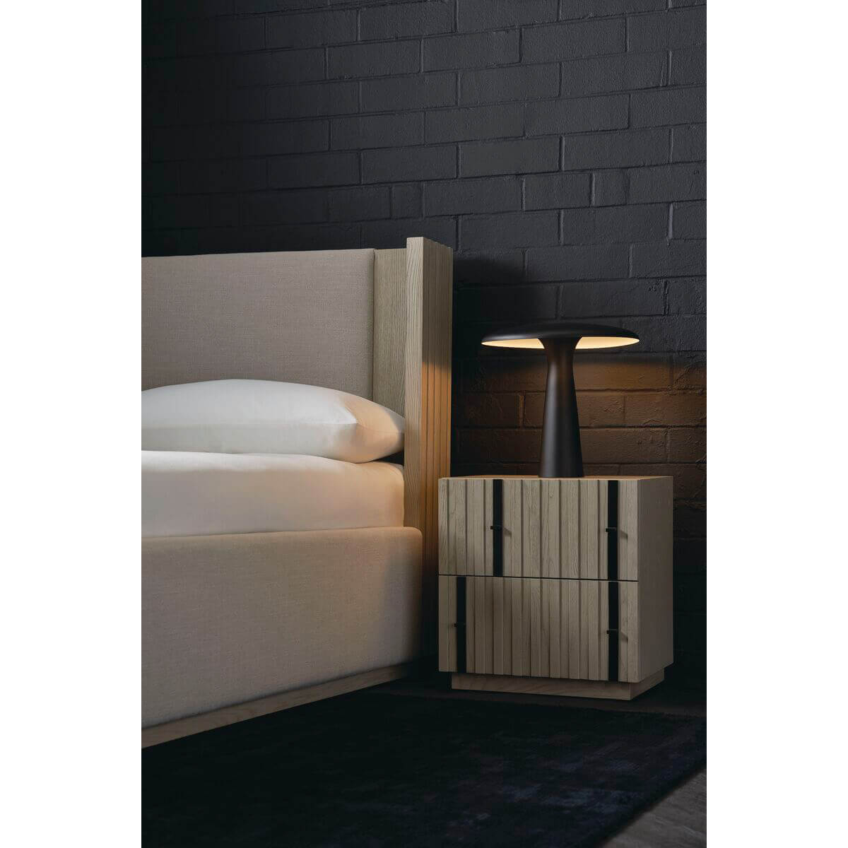 Geometric Modern King Bed - English Georgian America