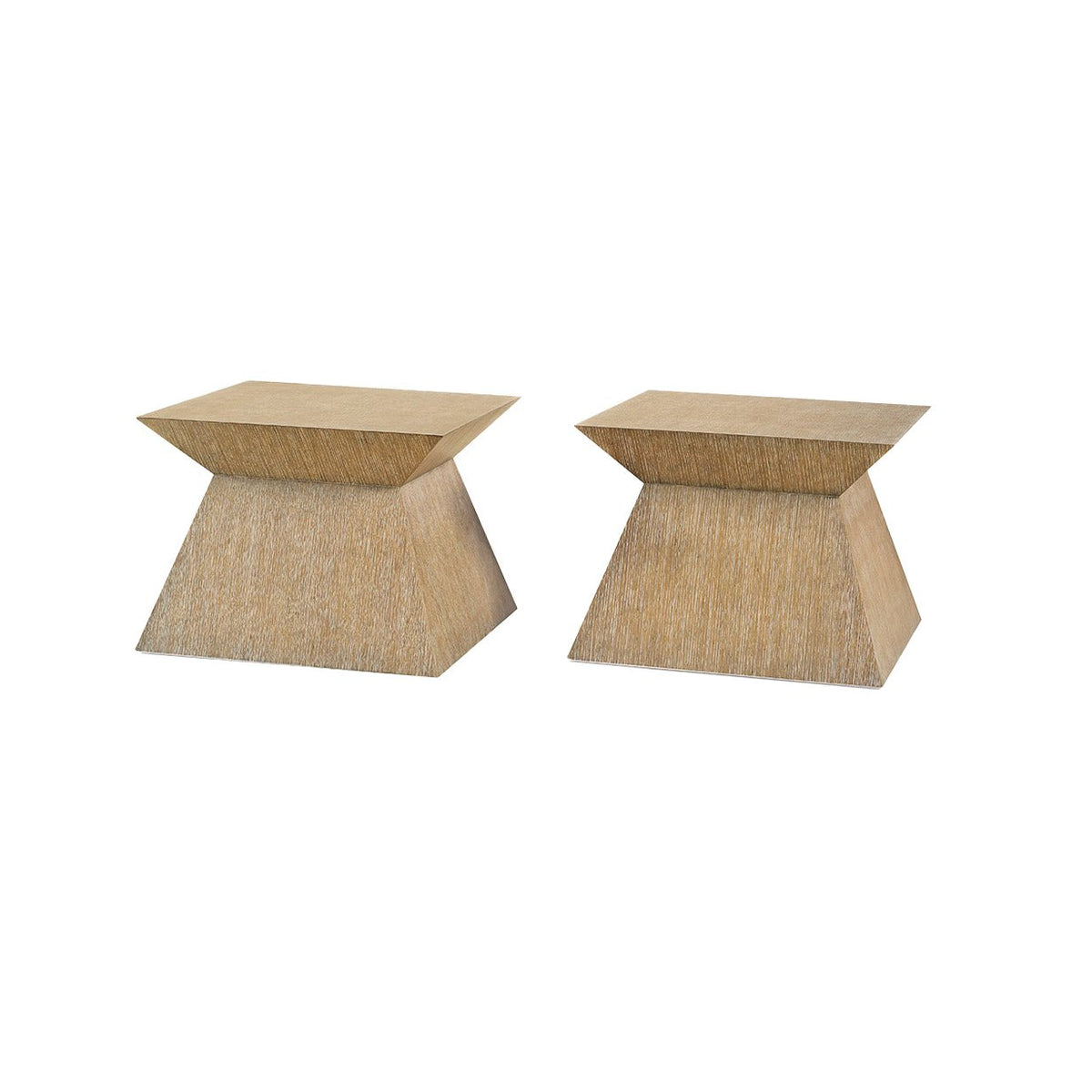Geometric Pedestal Coffee Table (Set of 2) - English Georgian America