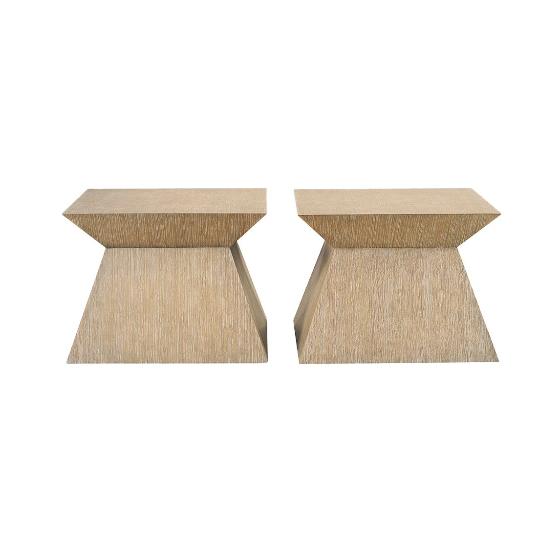Geometric Pedestal Coffee Table (Set of 2) - English Georgian America