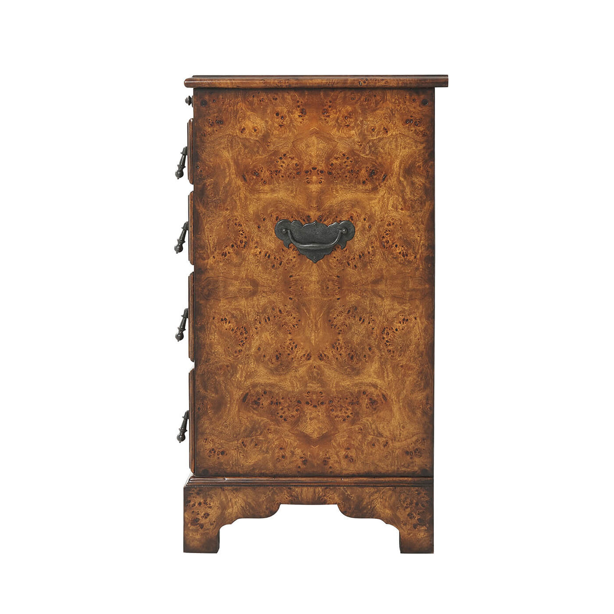 George I Burl Nightstand - English Georgian America