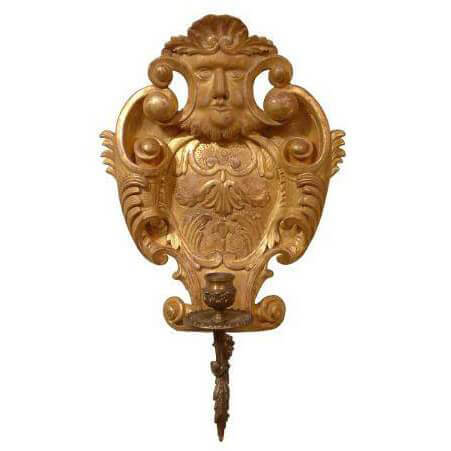 George II Cartouche Wall Light - English Georgian America