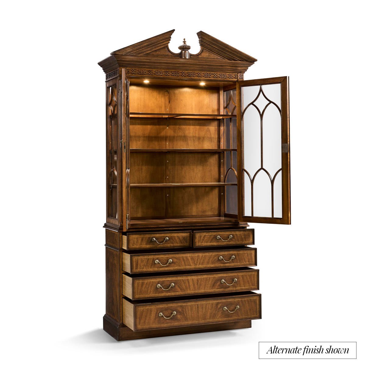George II Mahogany Bookcase - English Georgian America