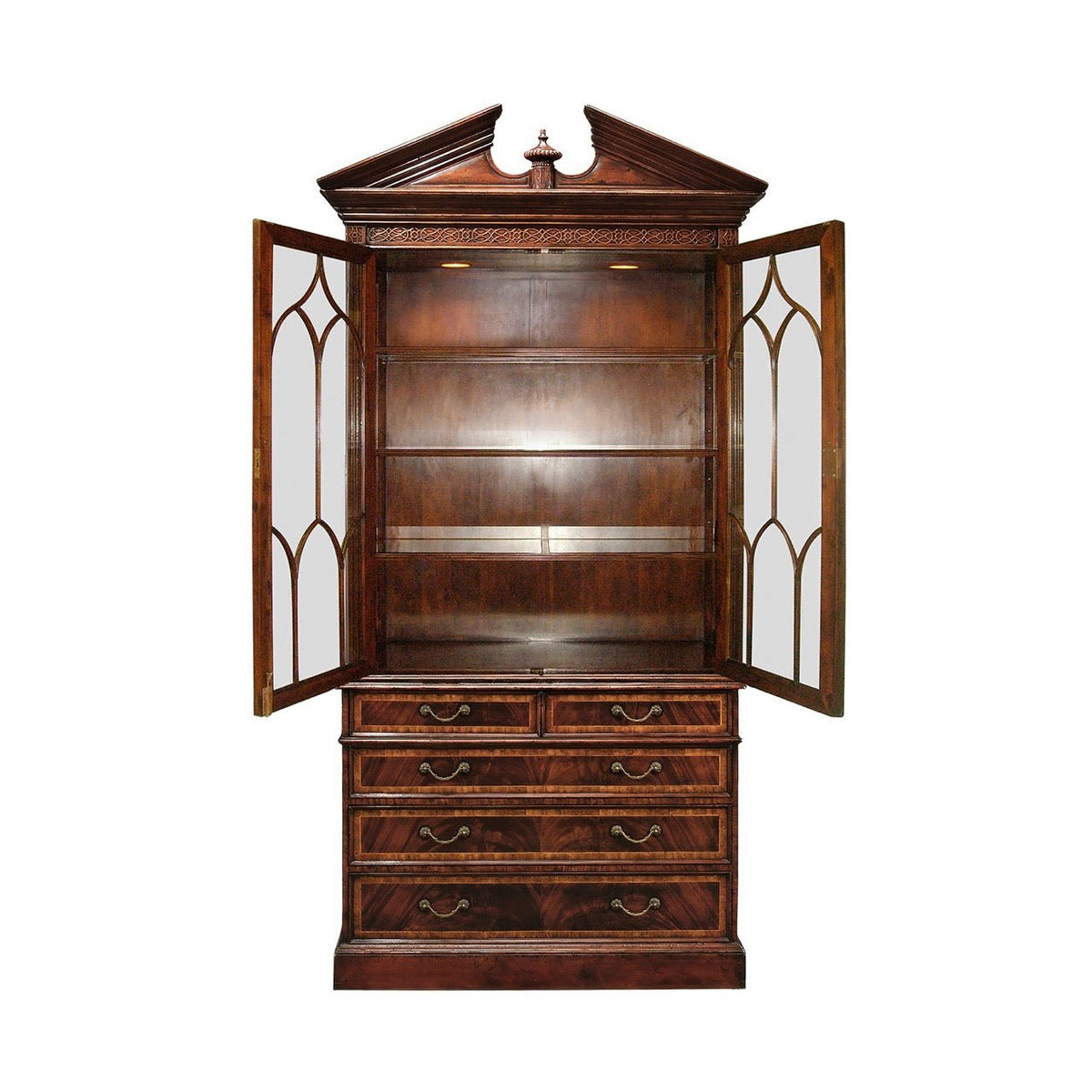 George II Mahogany Bookcase - English Georgian America