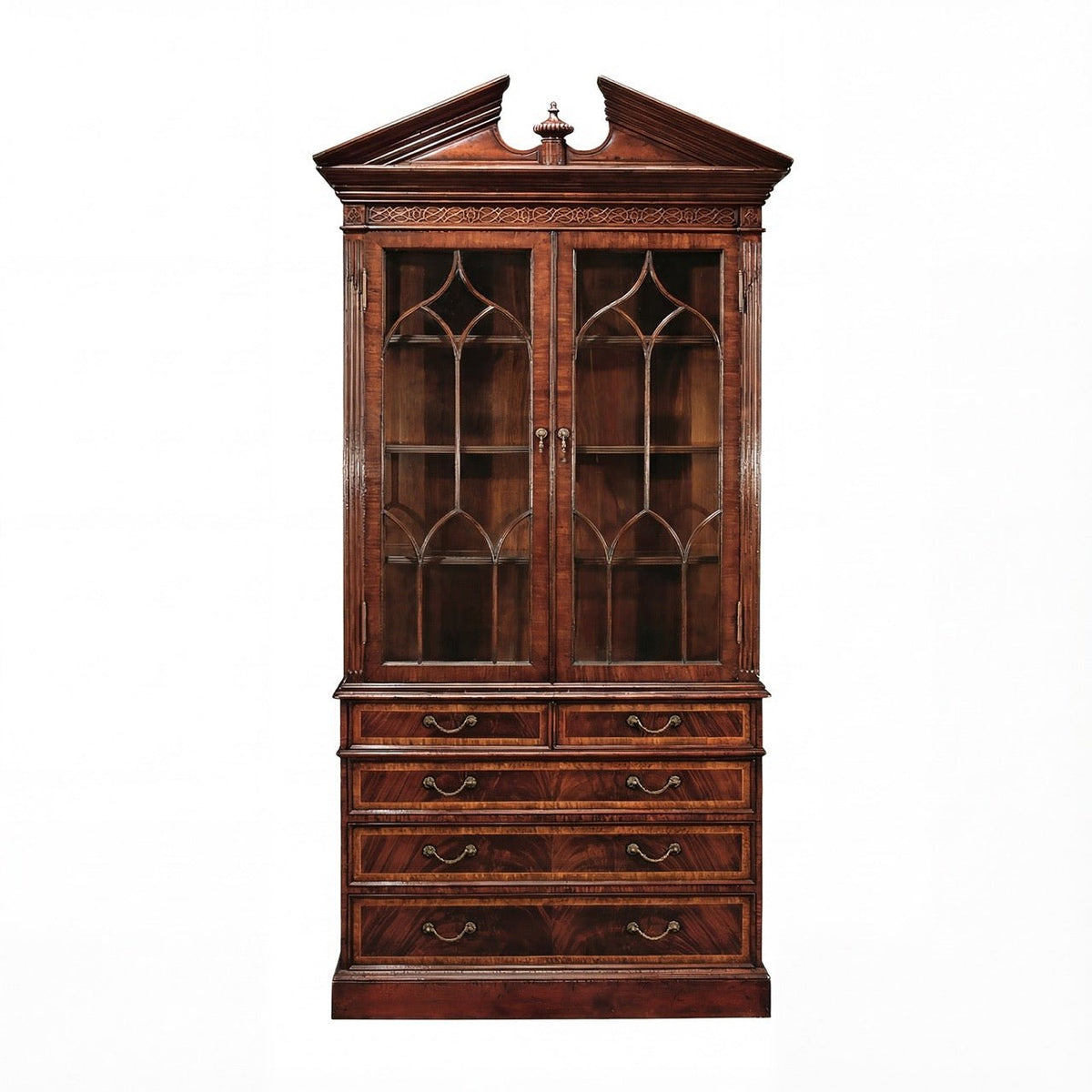 George II Mahogany Bookcase - English Georgian America