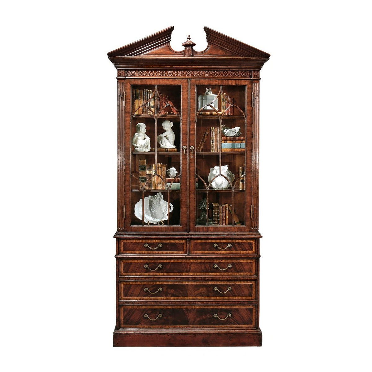 George II Mahogany Bookcase - English Georgian America