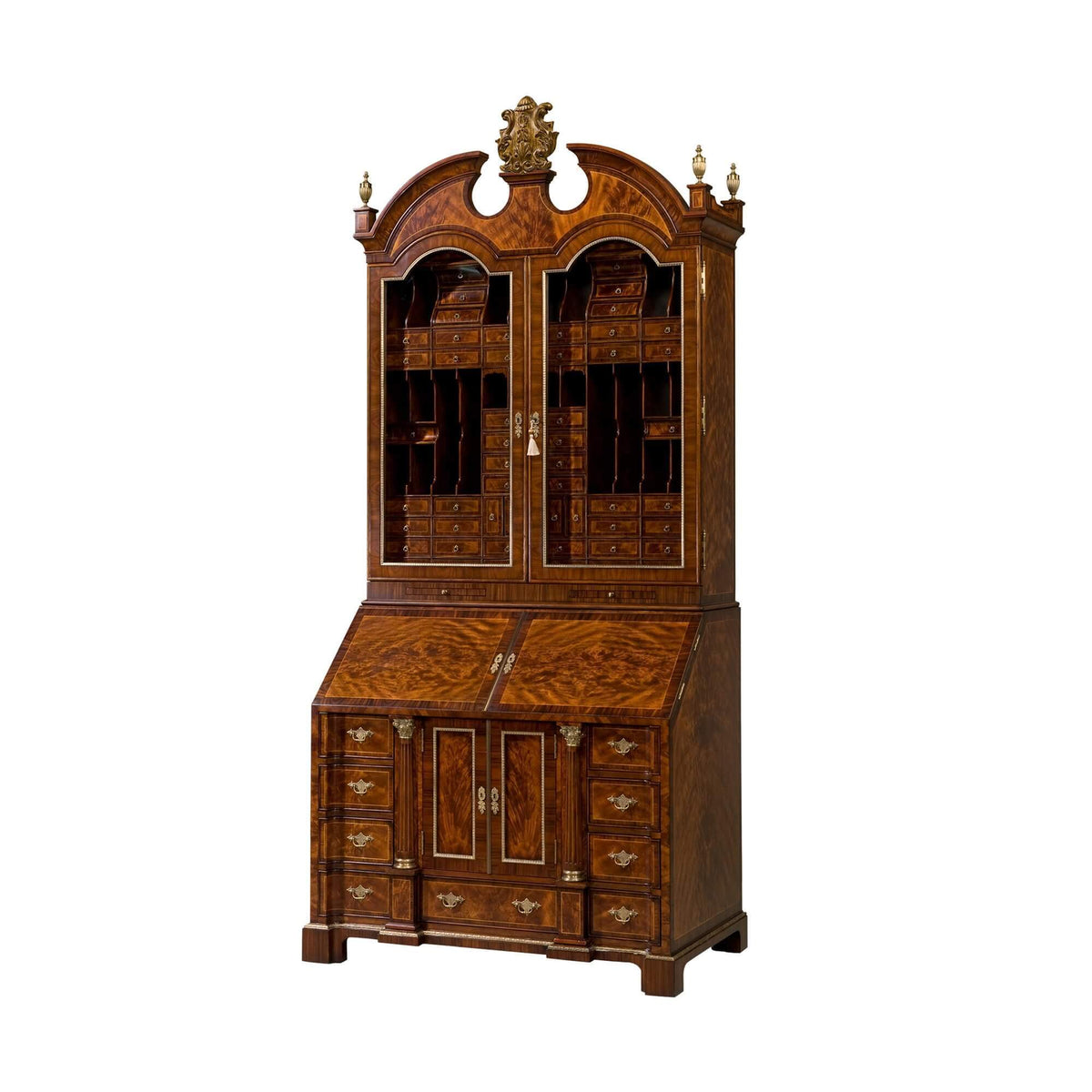 George II Mahogany Secretary Bookcase - English Georgian America