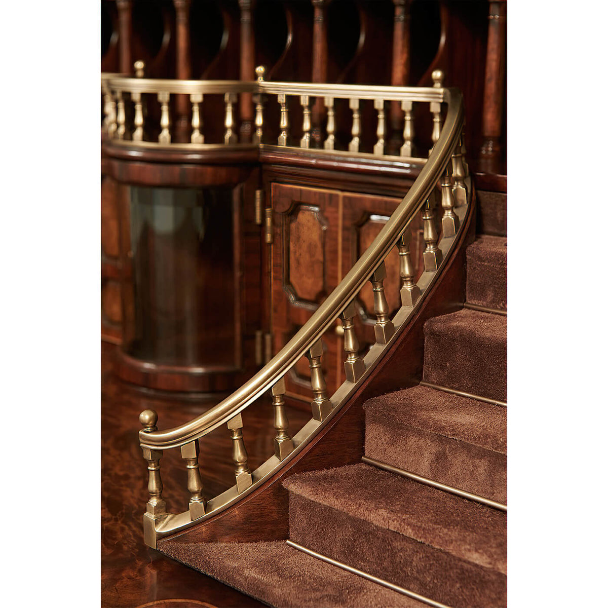 George II Staircase Fall Front Desk - English Georgian America