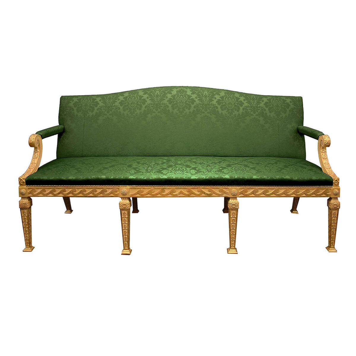 George II Style Carved Settee - English Georgian America