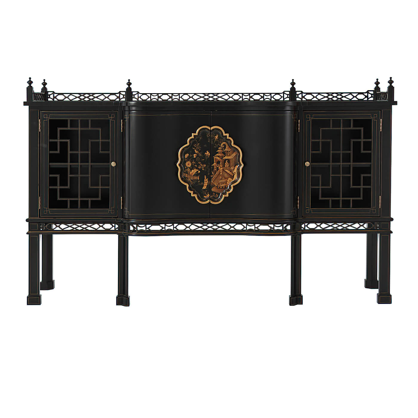 George II Style Chippendale Sideboard - English Georgian America
