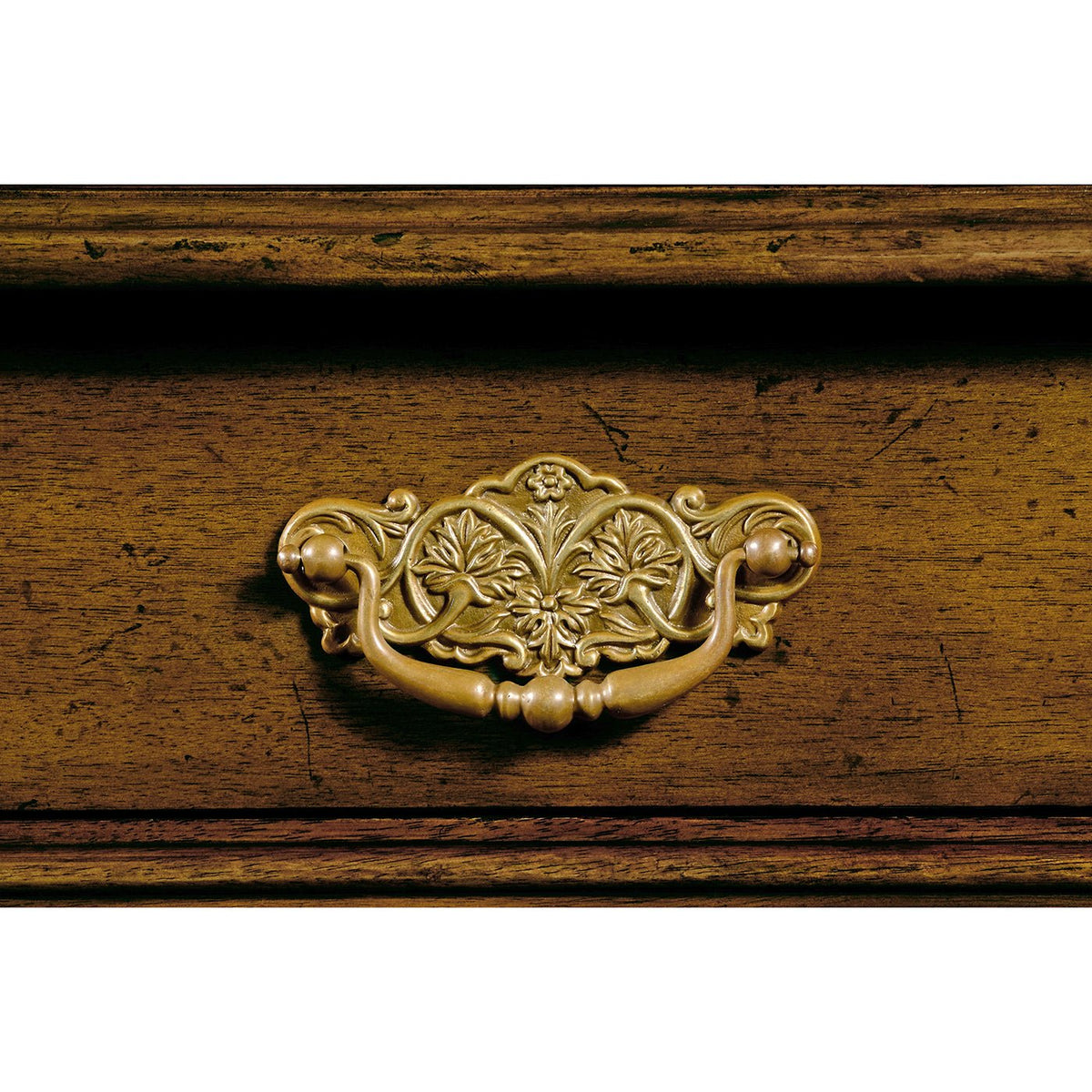 George II Walnut Leather Top Games Table - English Georgian America