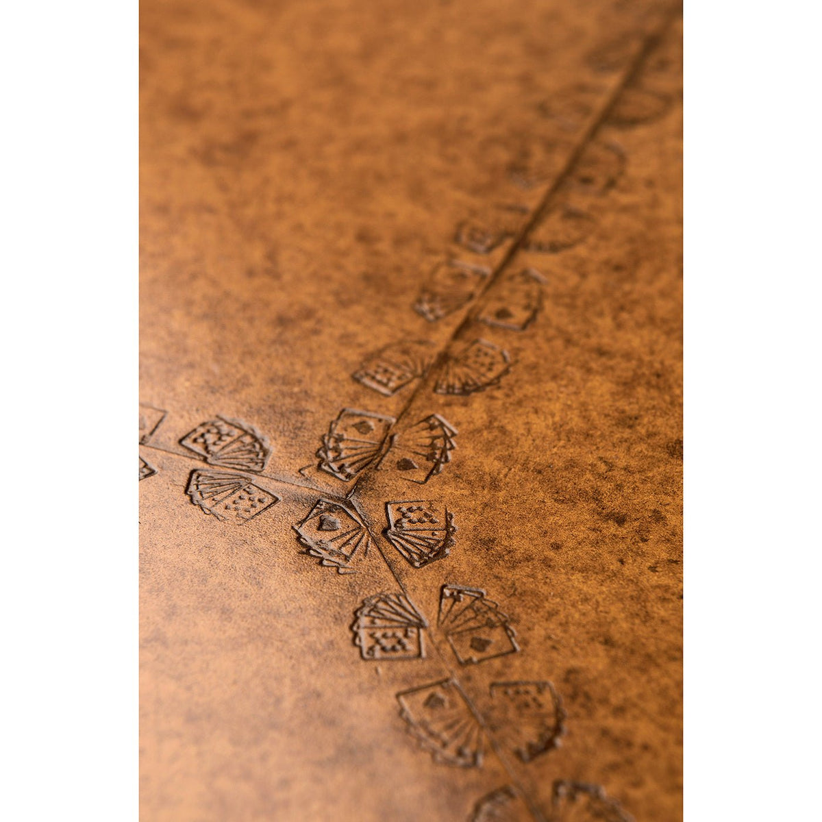 George II Walnut Leather Top Games Table - English Georgian America