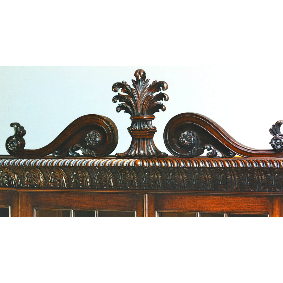 George III Mahogany Breakfront Bookcase - English Georgian America