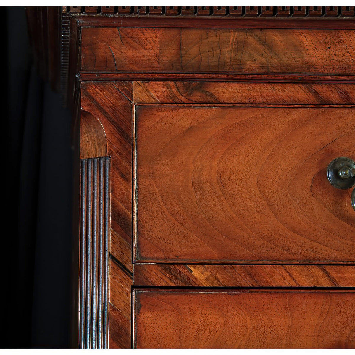George III Mahogany Chest in Chest - English Georgian America