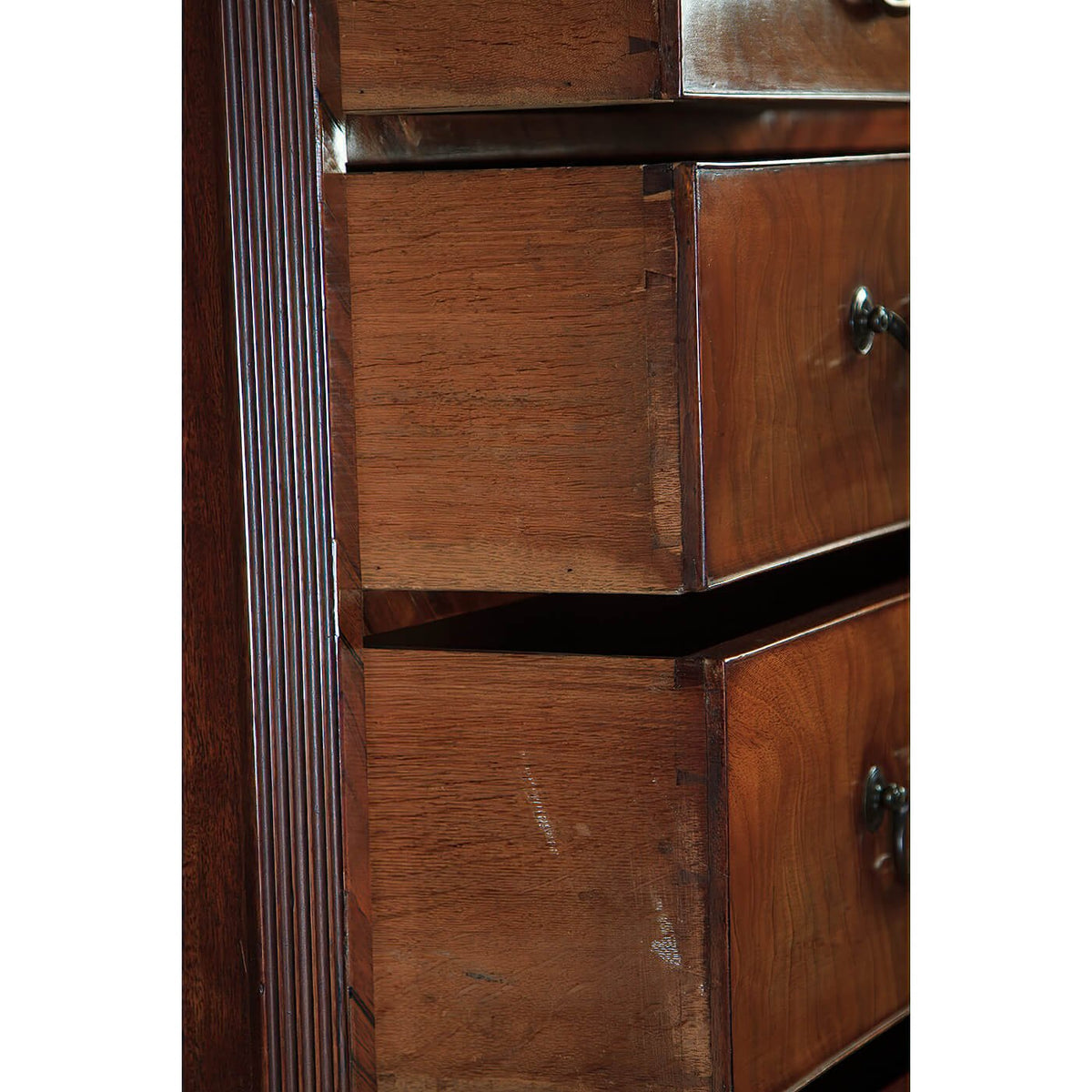 George III Mahogany Chest in Chest - English Georgian America