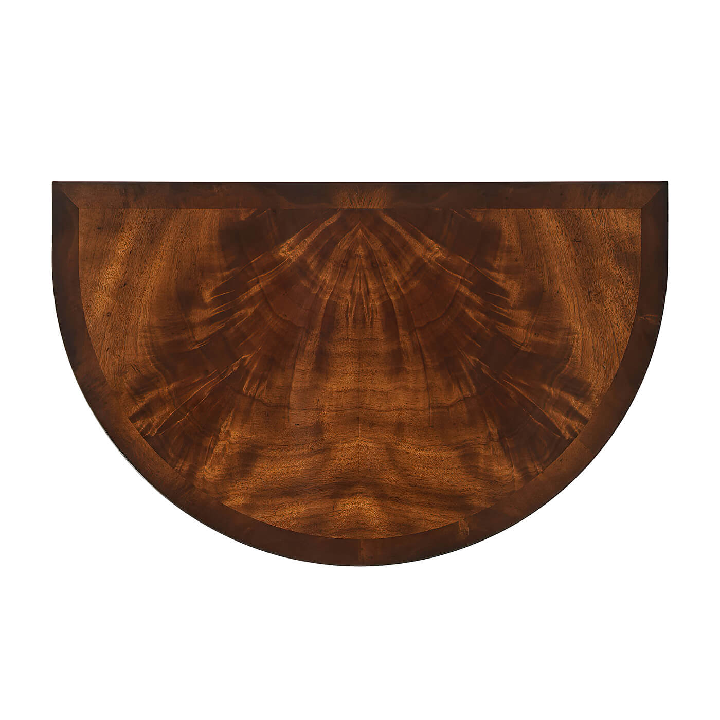 George III Mahogany Demi Lune Console - English Georgian America