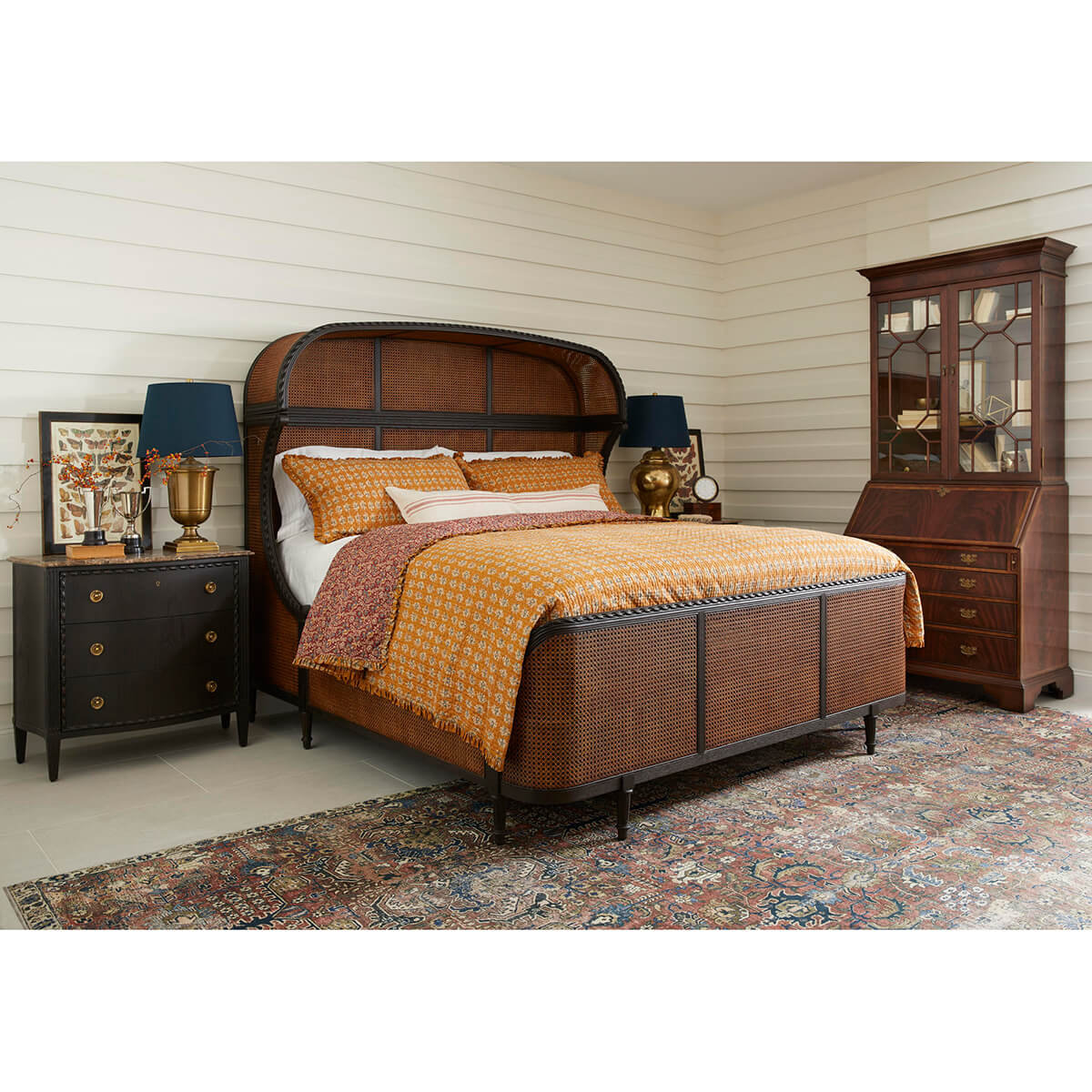 George III Mahogany Secretary Bookcase - English Georgian America