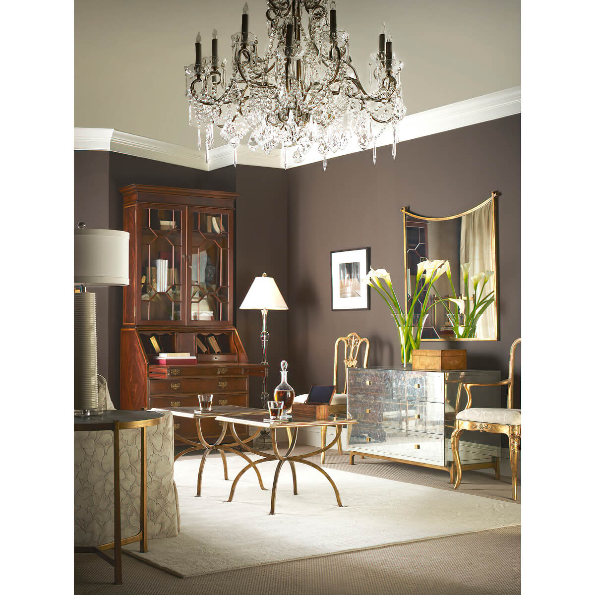 George III Mahogany Secretary Bookcase - English Georgian America