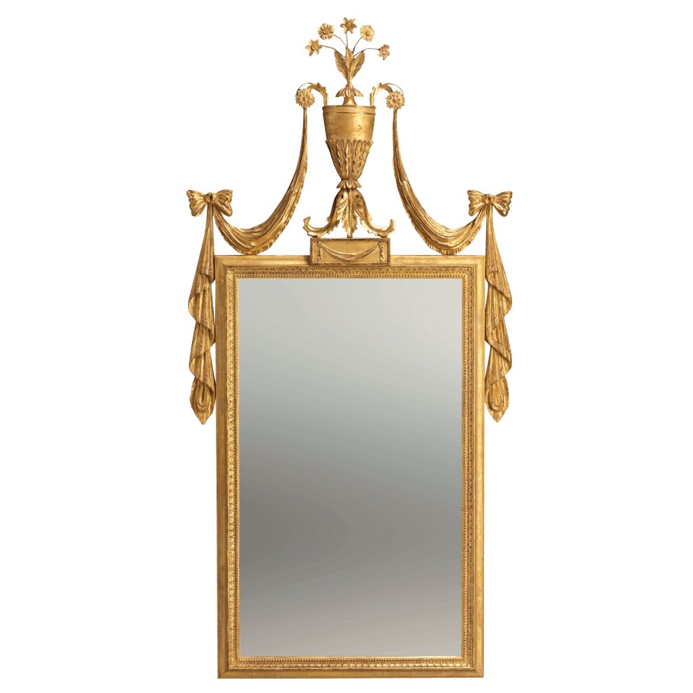 George III Mirror in the Hepplewhite Manner - English Georgian America