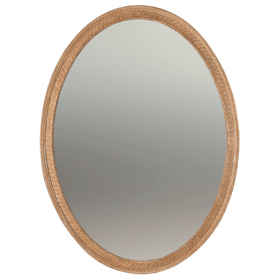 George III Oval Mirror in the Manner of John Linnell - English Georgian America