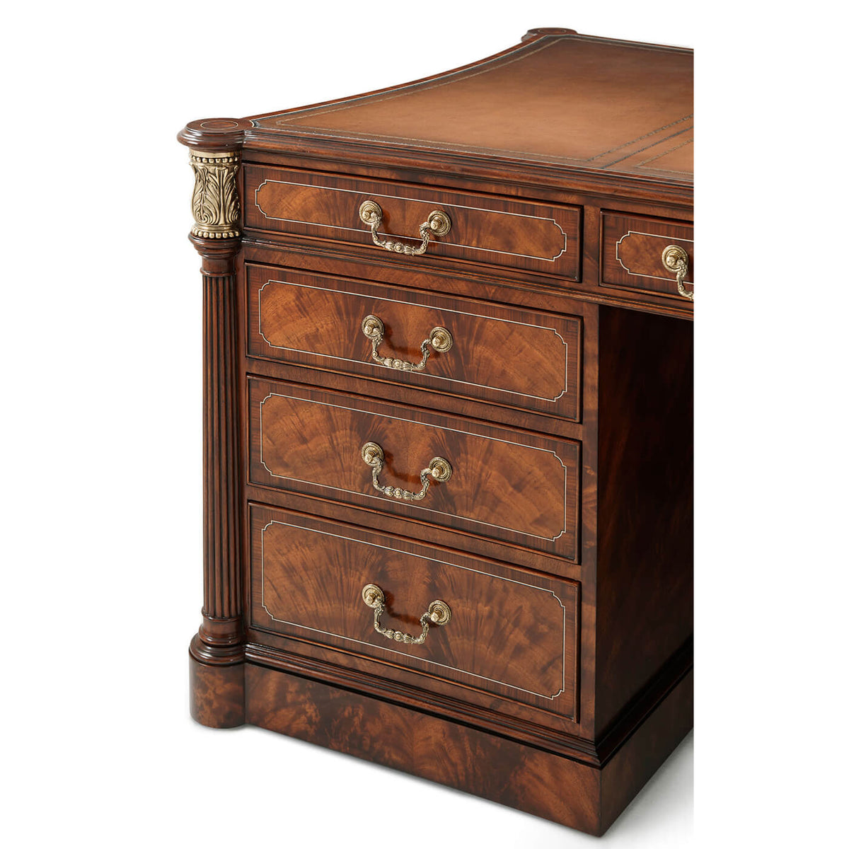 George III Pedestal Desk - English Georgian America