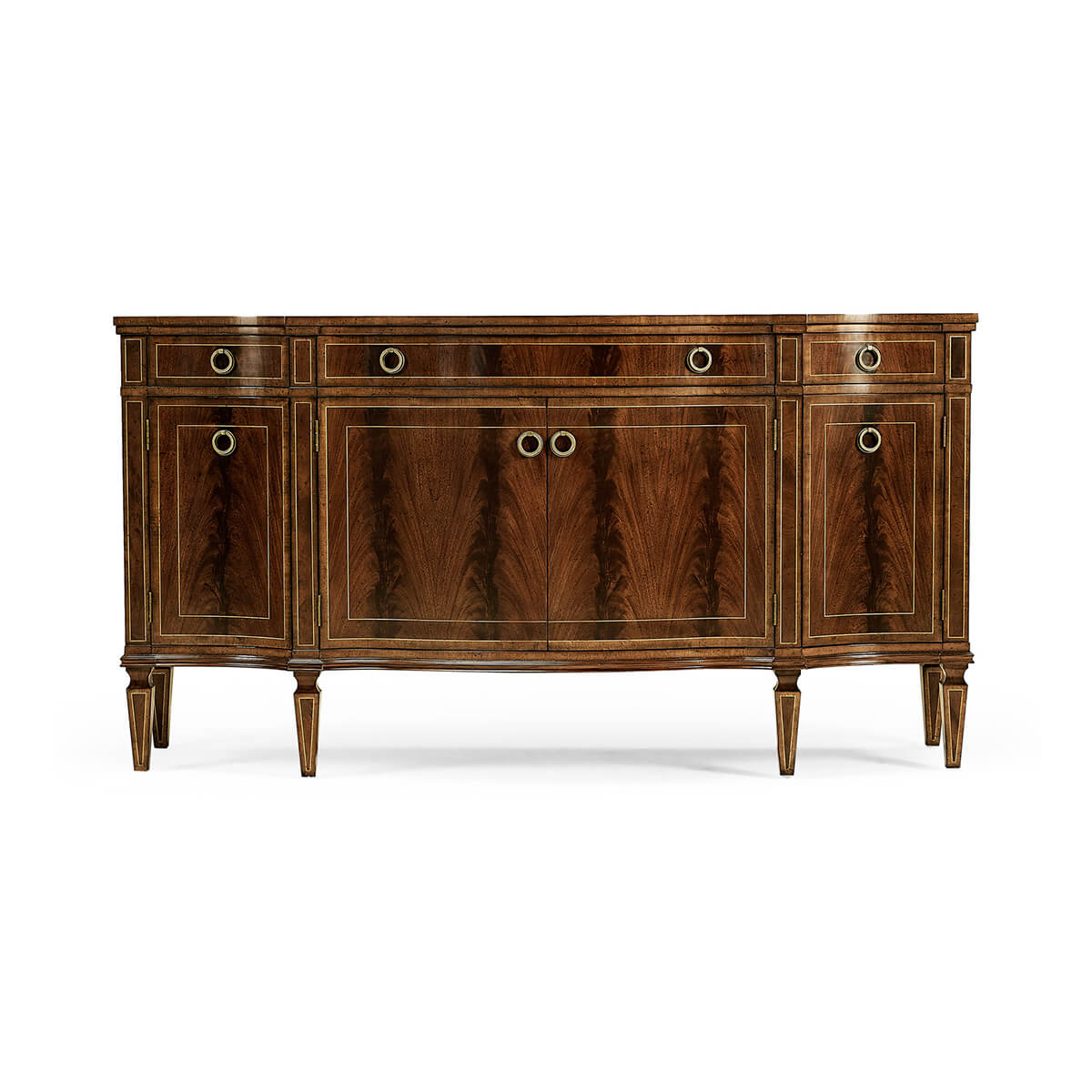 George III Serpentine Sideboard - English Georgian America