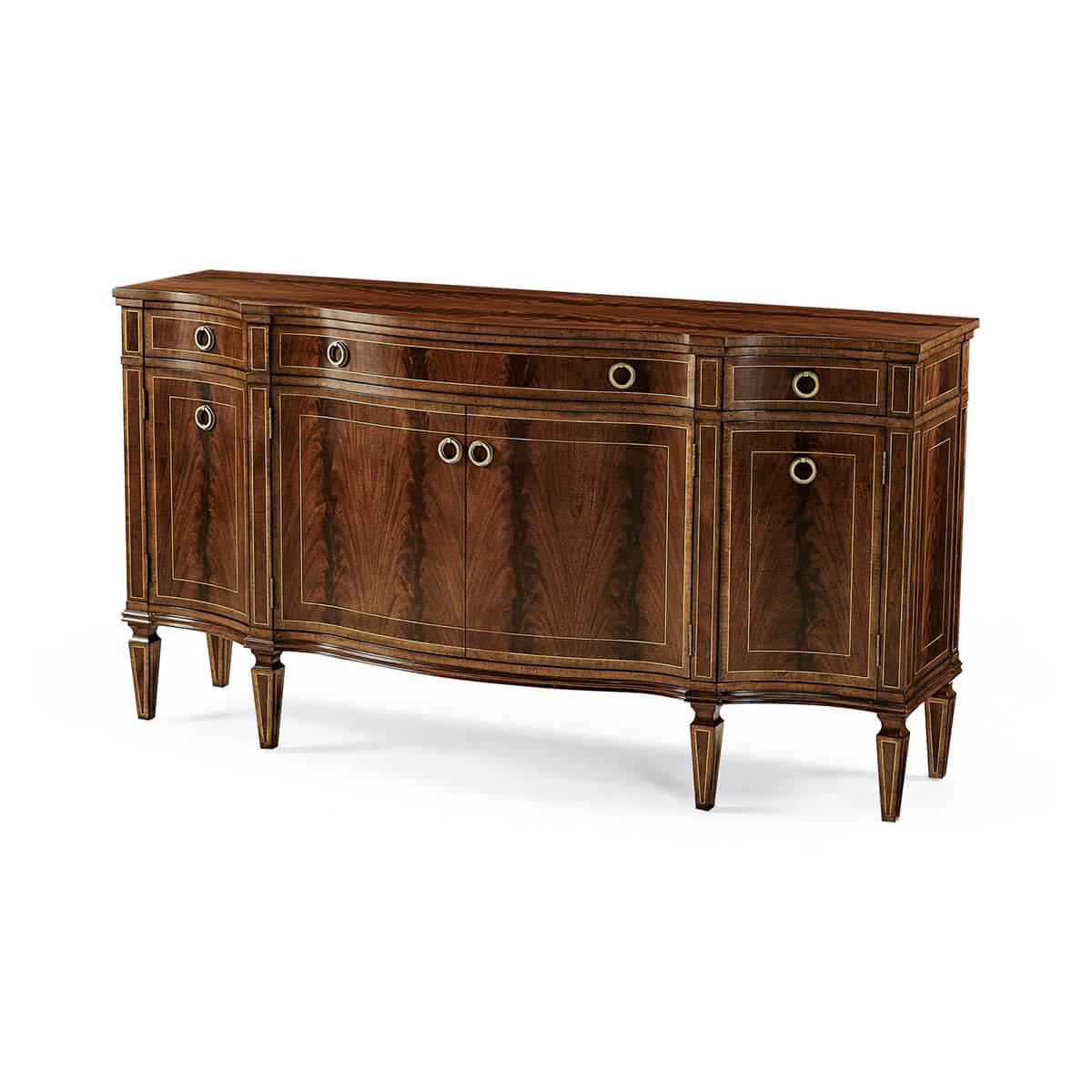 George III Serpentine Sideboard - English Georgian America