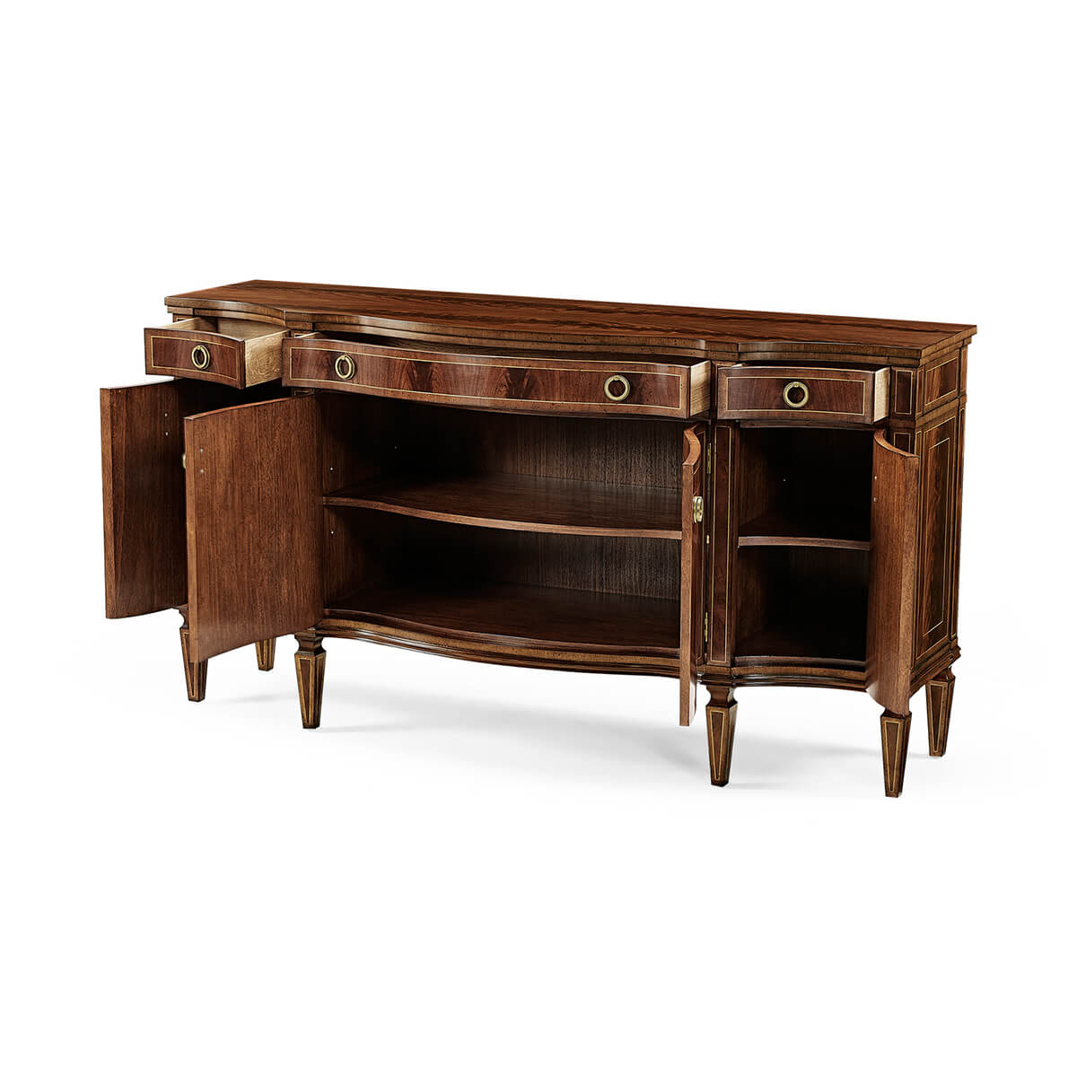 George III Serpentine Sideboard - English Georgian America