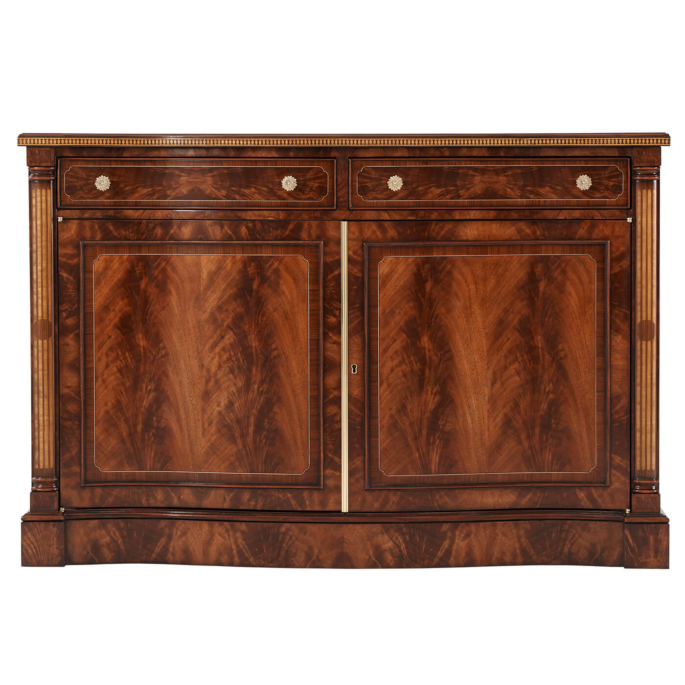 George III Style Mahogany Credenza - English Georgian America
