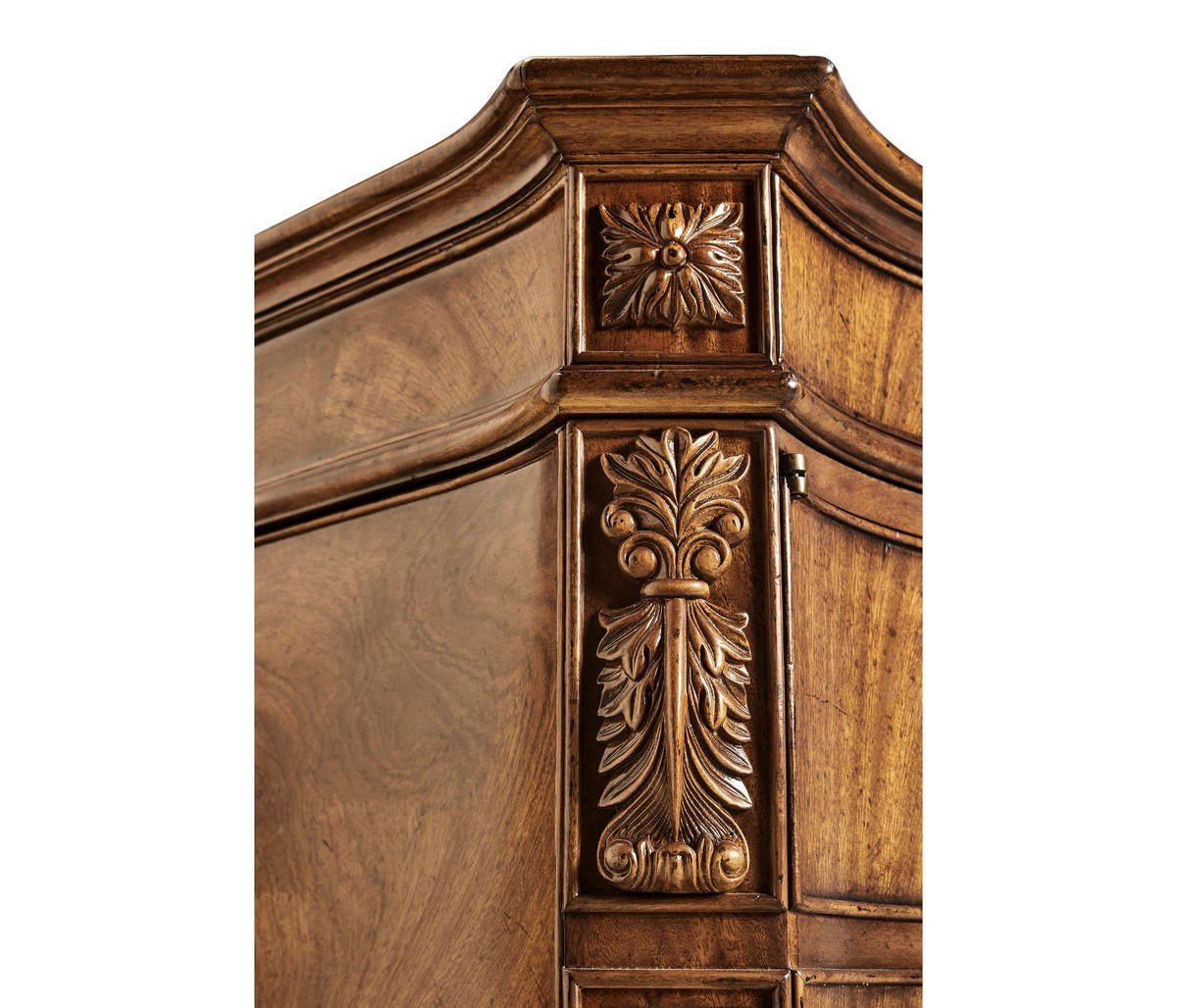 George III Style Walnut Pedestal Desk – Leather Top - English Georgian America