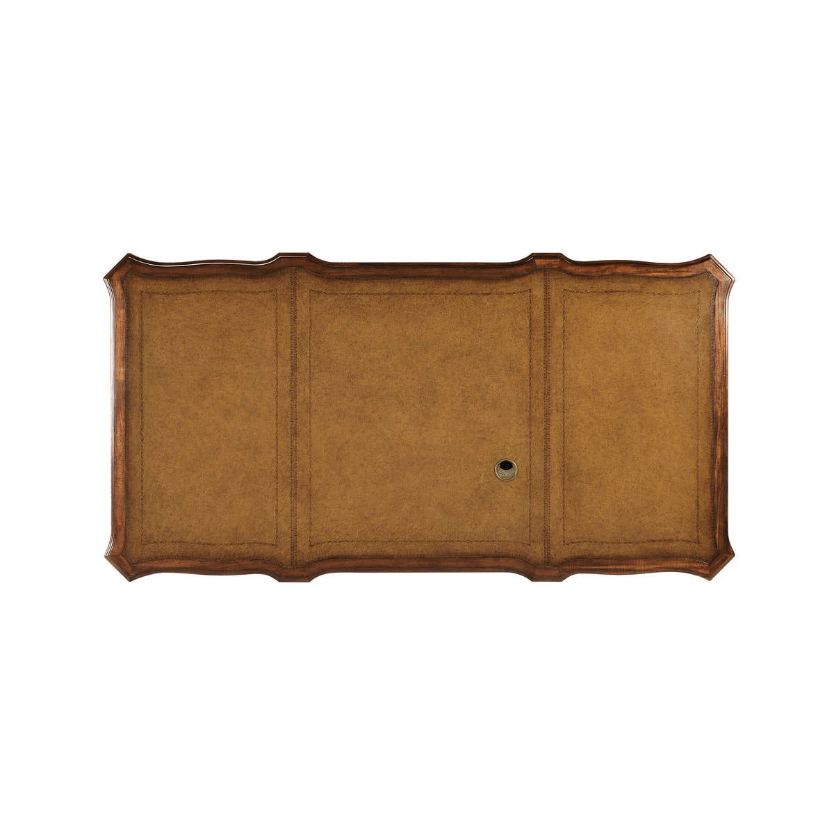 George III Style Walnut Pedestal Desk – Leather Top - English Georgian America