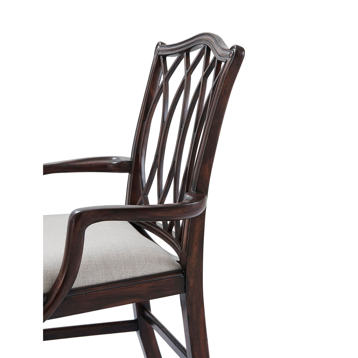 George III Trellis Back Armchair - English Georgian America