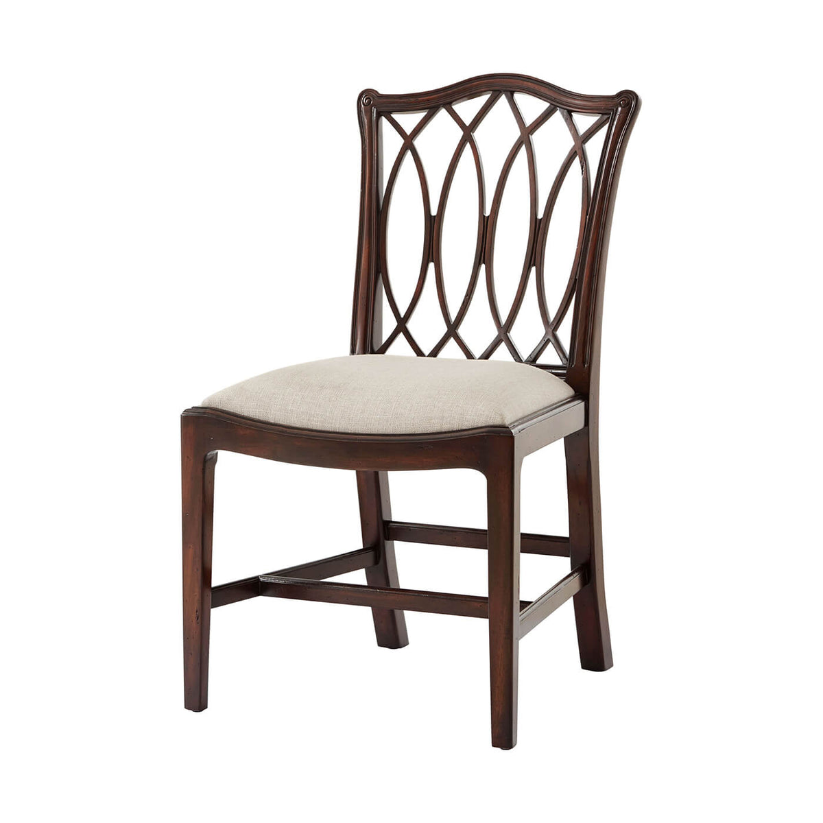 George III Trellis Back Side Chair - English Georgian America