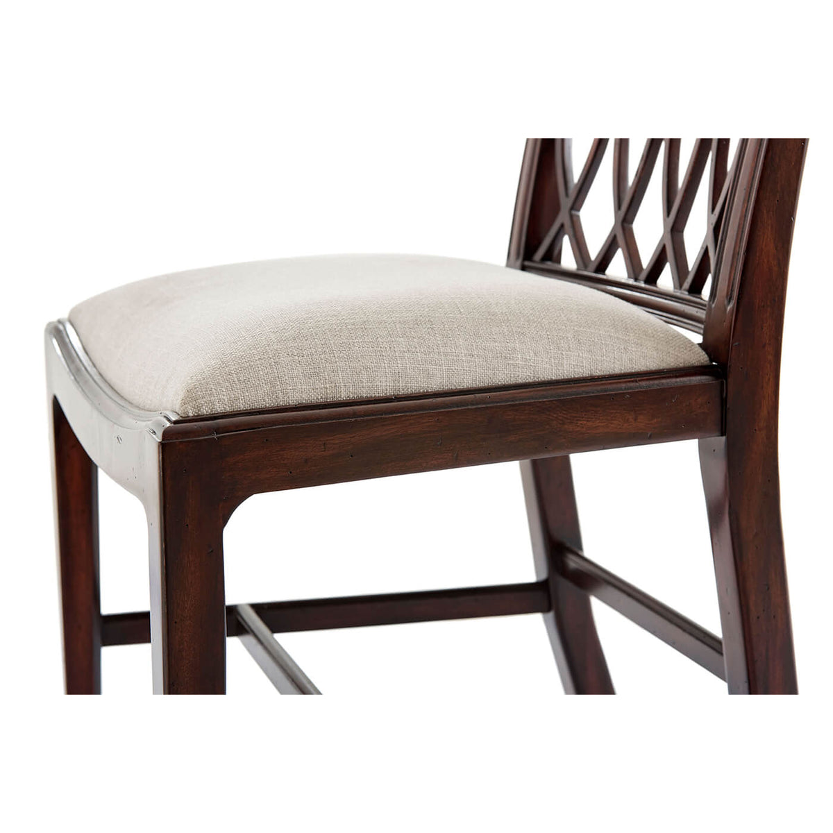 George III Trellis Back Side Chair - English Georgian America