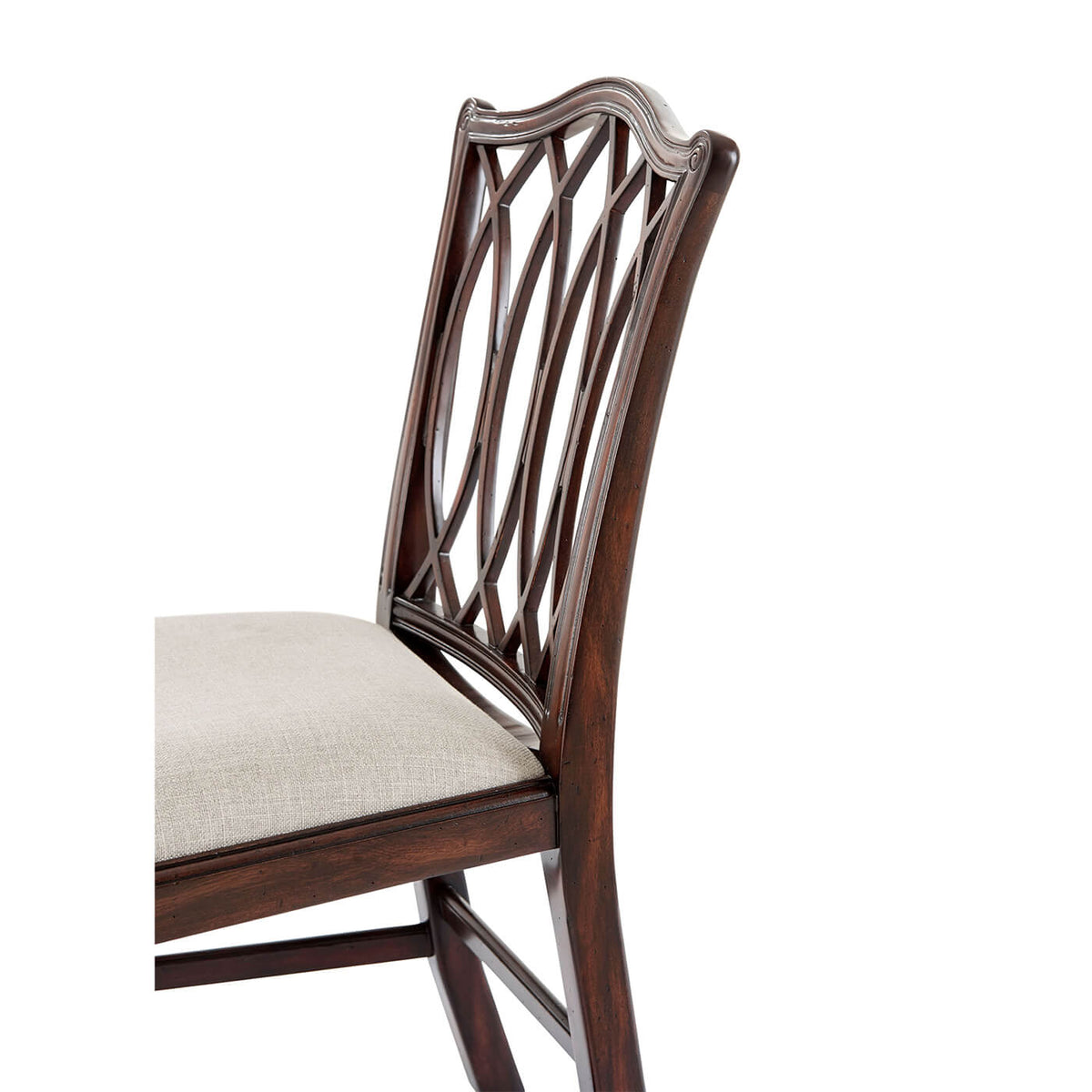 George III Trellis Back Side Chair - English Georgian America