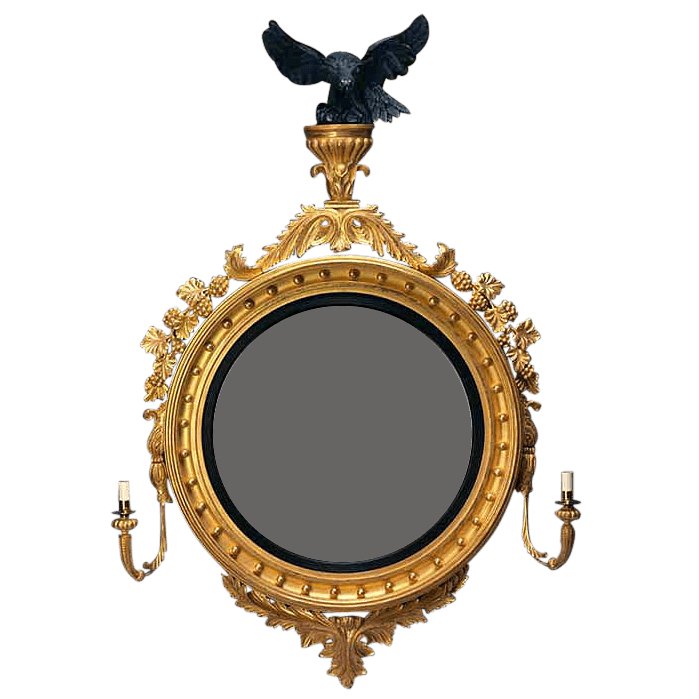 George IV Convex Mirror - English Georgian America