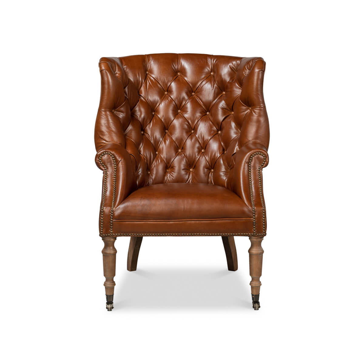 Georgian Barrel Back Wingchair - English Georgian America