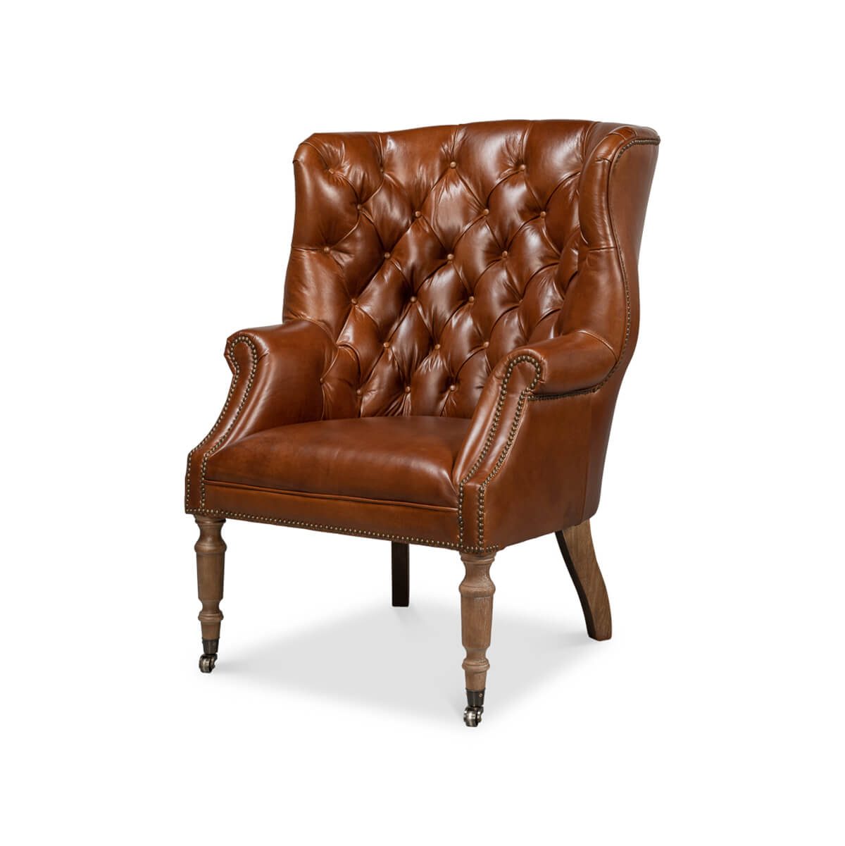 Georgian Barrel Back Wingchair - English Georgian America