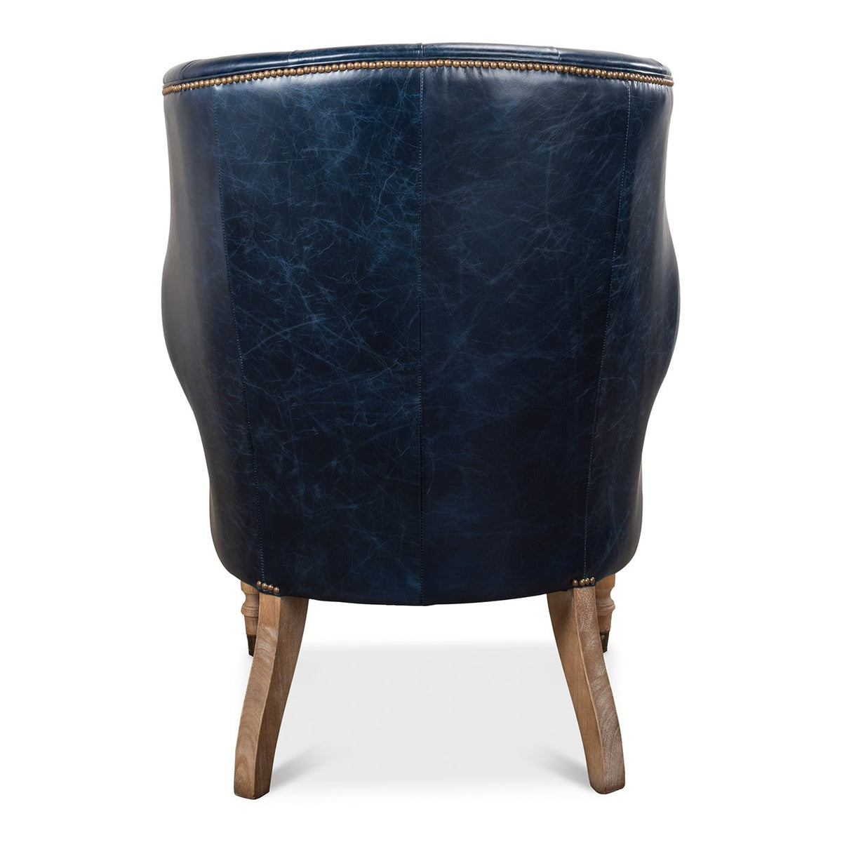 Georgian Barrel Back Wingchair - Chateau Blue - English Georgian America