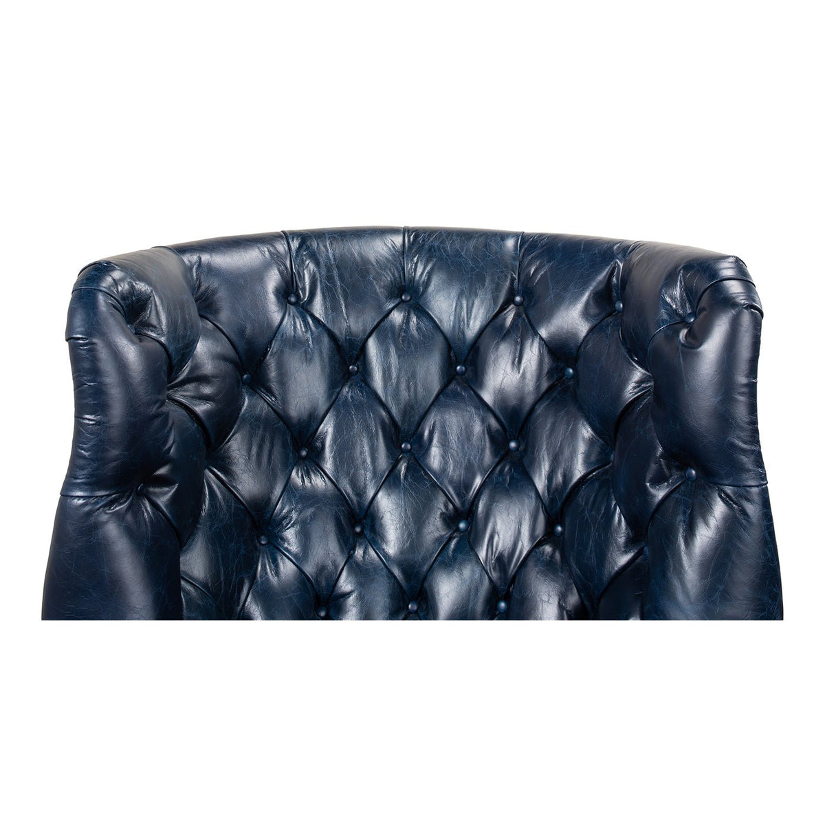 Georgian Barrel Back Wingchair - Chateau Blue - English Georgian America