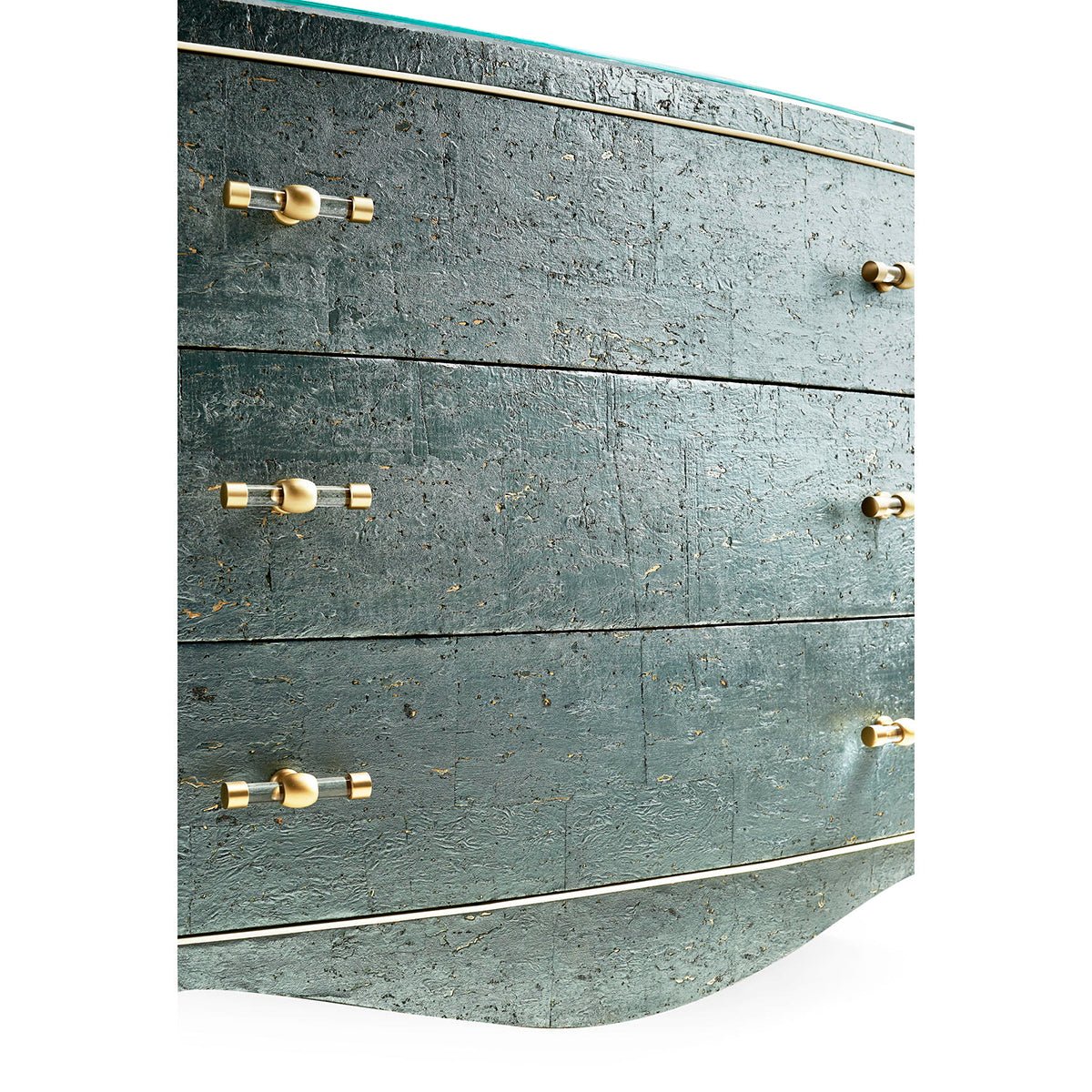 Georgian Bow Front Bedside Chest - English Georgian America