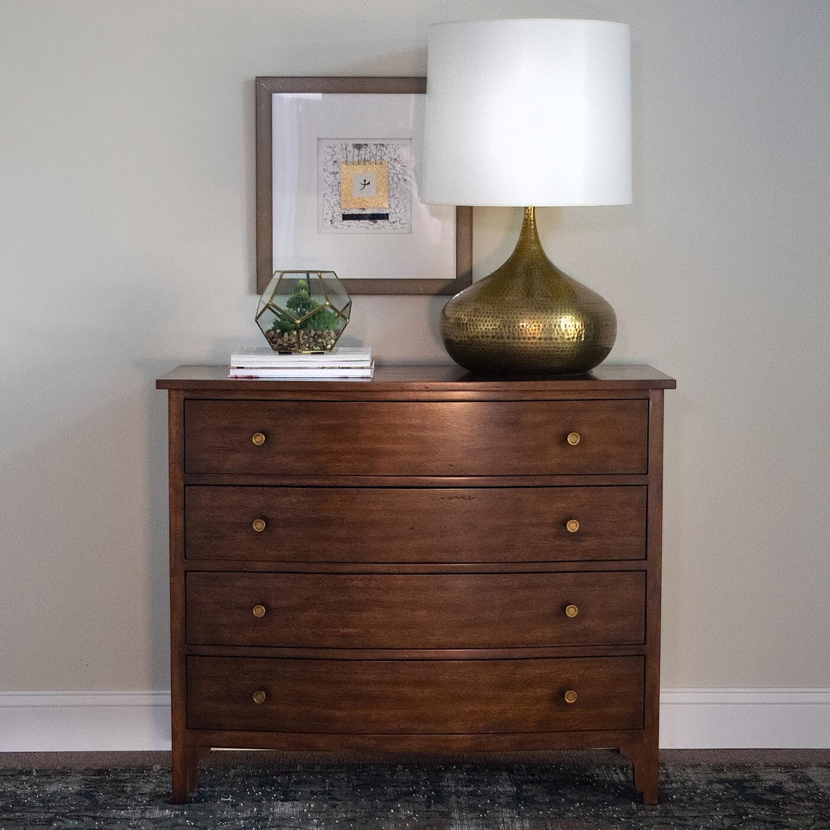 Georgian Bow Front Dresser - English Georgian America