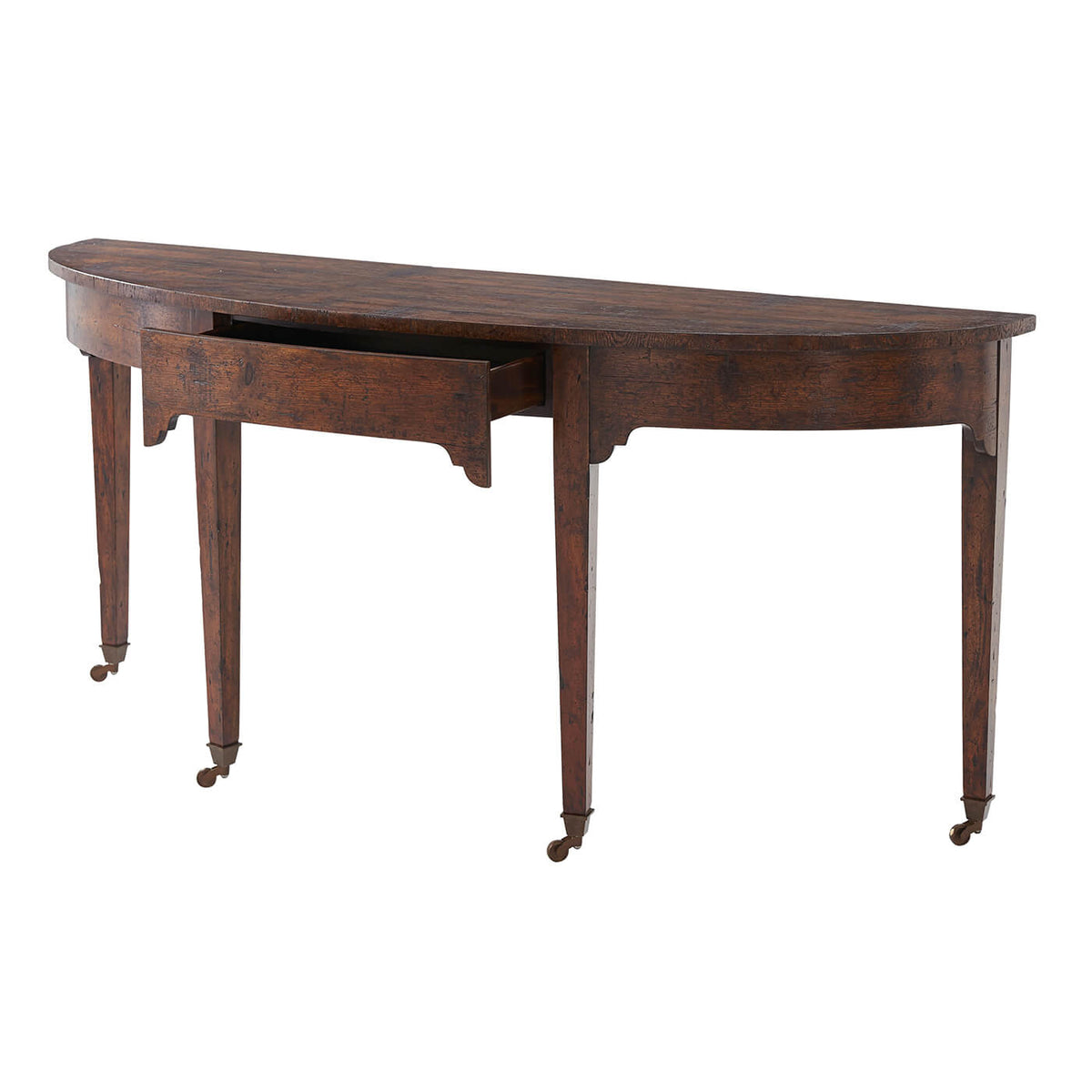 Georgian Bowfront Console Table - English Georgian America