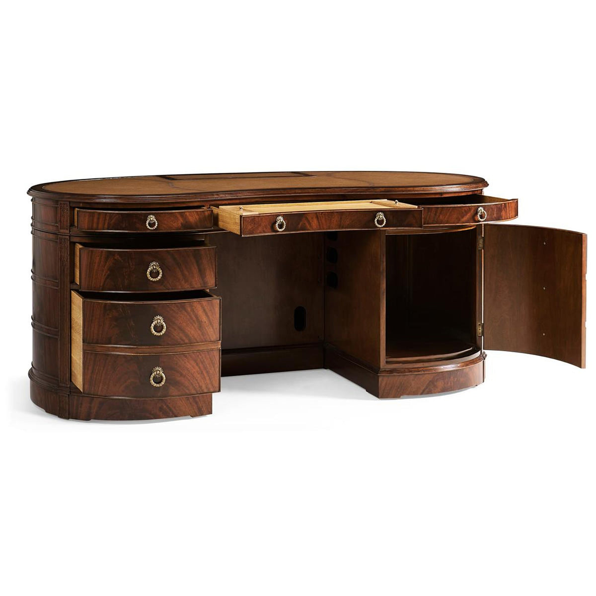 Georgian Kidney - Shaped Executive Desk - English Georgian America