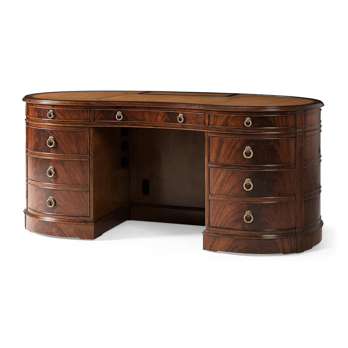 Georgian Kidney - Shaped Executive Desk - English Georgian America